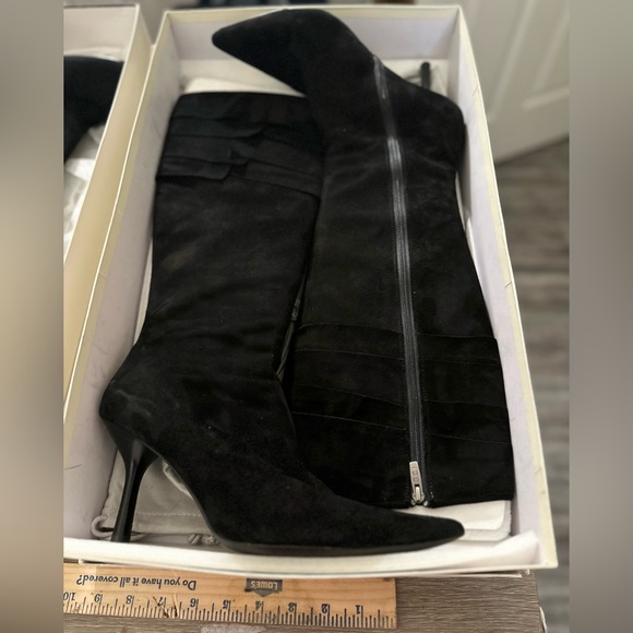 GCI black suede tall black boots very good condition - Picture 5 of 8